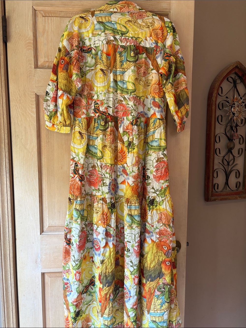 New With Tags Anthropologie Celandine Botanical Tiered Carolita Maxi Dress XS - Picture 7 of 12